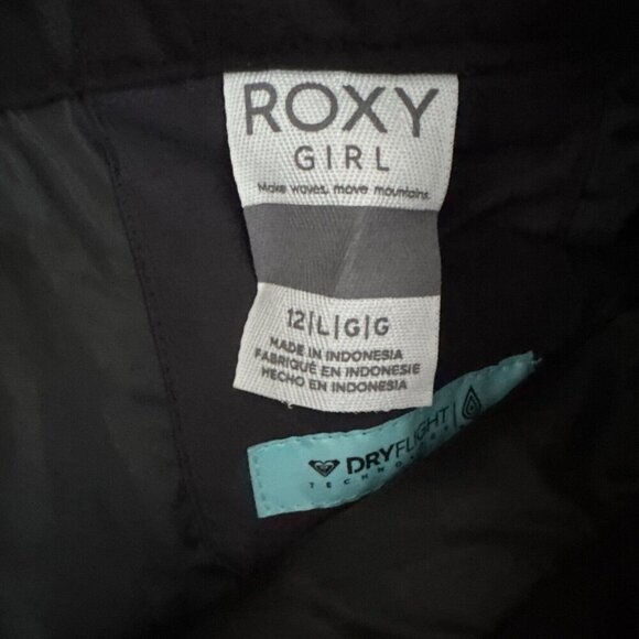 ROXY Girls' BACKYARD Printed Snow Pants KVJ1 Size 12/L - Picture 6 of 7